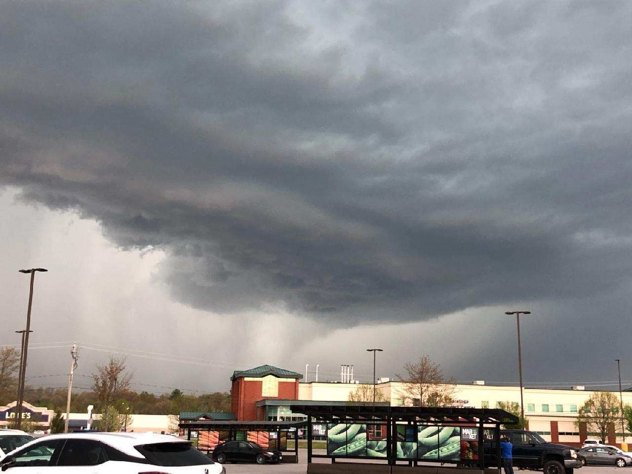 Possible tornado spotted in Wilton